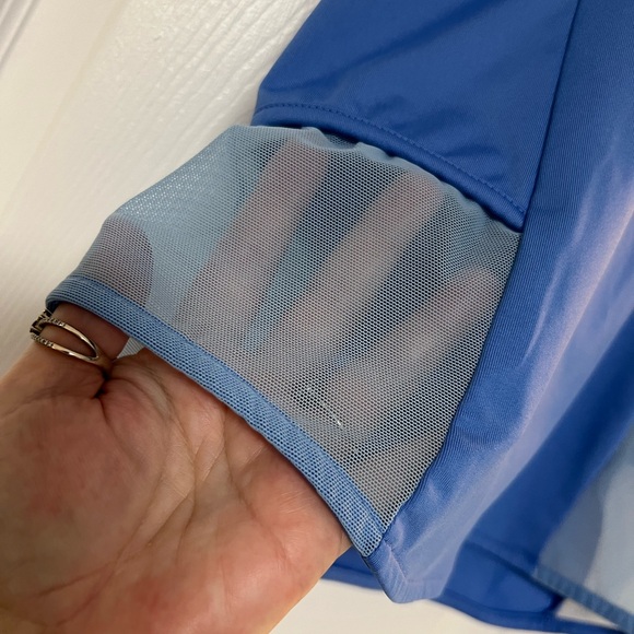 Lucky in Love Sky Blue Mesh Tank - Picture 2 of 6